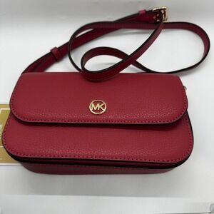 Michael Kors Jet Set Travel Crossbody Bag Womens Small Flap Leather Purse Handba